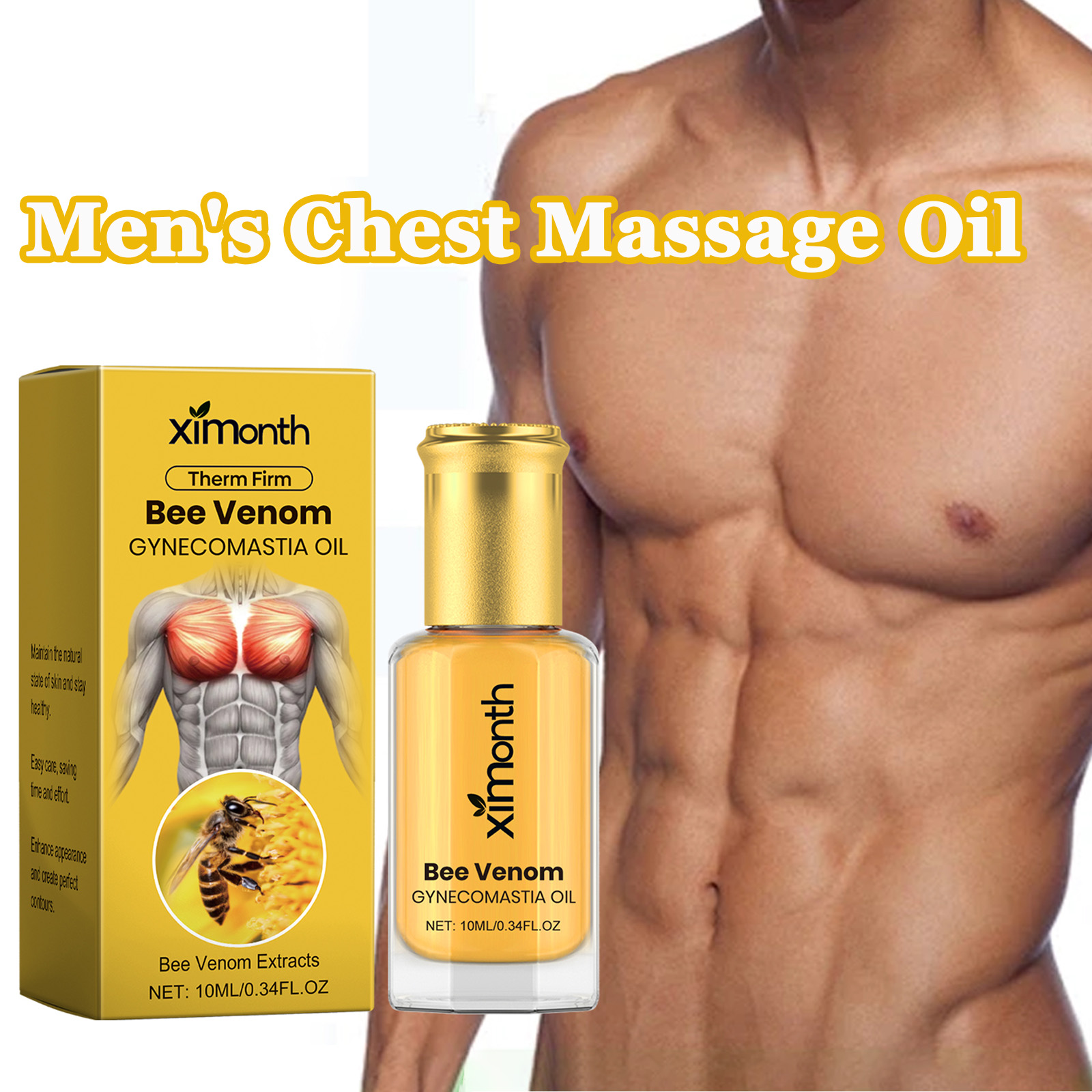 Skincare China - Мужское масло для массажа груди Bee